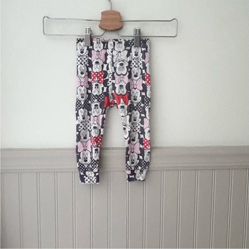 GAP Disney Baby Minnie Mouse Leggings - Black, White, Red, Pink 12-18 months